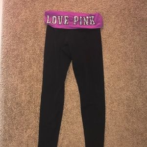 Victoria’s Secret pink yoga pants